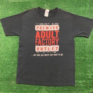 Adult Factory Outlet XXX Vintage Porn Sex Shop T-Shirt
